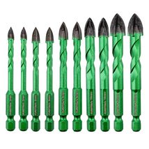 Masonry Diamond Drill Bit - 10pcs 3/16&quot;-1/2&quot; Concrete Diamond Hole Saw S... - $26.99