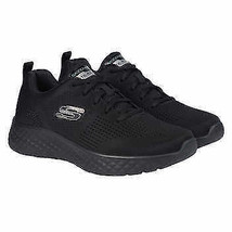 Skechers Men’s Size 9.5 Lite Foam Lace-up Sneaker, Black - £23.56 GBP
