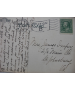 Vintage Post Card of: with Green 1 cent George Wasjhington stamp affixed... - $1,500.00