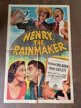 Henry, the Rainmaker 1949, Comedy Original Vintage One Sheet Movie Poster  - $49.49