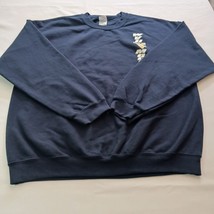 Gildan Heavy Blend WVU MOUNTAINEERS Men&#39;s Blue Cotton Blend Graphic Swea... - $12.46