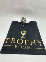 AirJordan TrophyRoom Jumpman Black/Gold ShortSleeve Mens T-Shirt 847739-... - £43.67 GBP
