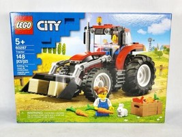 New! Sealed LEGO City Tractor (60287) Big Wheels Farmer Rabbit Vegetables - £15.71 GBP