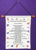 The Creation (As Told By the Dog) - Personalized Wall Hanging (1005-1) - $19.99