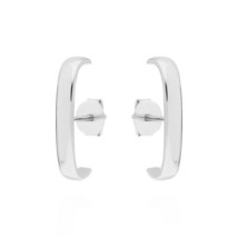 Simple   Filled Smooth Stud Ear For Women Ear Jacket Ea - £49.80 GBP