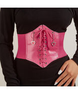 Women's Pink Corset Belt with Hearts - $32.25 CAD Women's Pink Corset Belt with Hearts - $32.25 CAD