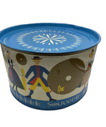 Svenska Swedish Tin Crisp Bread Souvenir Folk Art Huge 13&quot; Vintage Mid C... - £53.71 GBP
