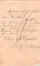 1897 Handwritten Letter Cloud Chief Oklahoma Territory Shelby Bonebreak J Agens - £29.12 GBP