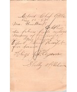 1897 Handwritten Letter Cloud Chief Oklahoma Territory Shelby Bonebreak ... - £29.03 GBP