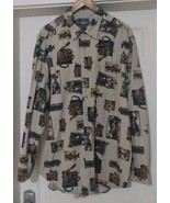 Vintage Woolrich Shirt Fly Fishing Long Sleeve Heavy Cotton Fish Mens XL... - $339.99 MXN
