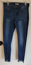 Womens 1 Stevie Hender Dark Blue Wash Distressed Skinny Denim Jeans - £14.79 GBP