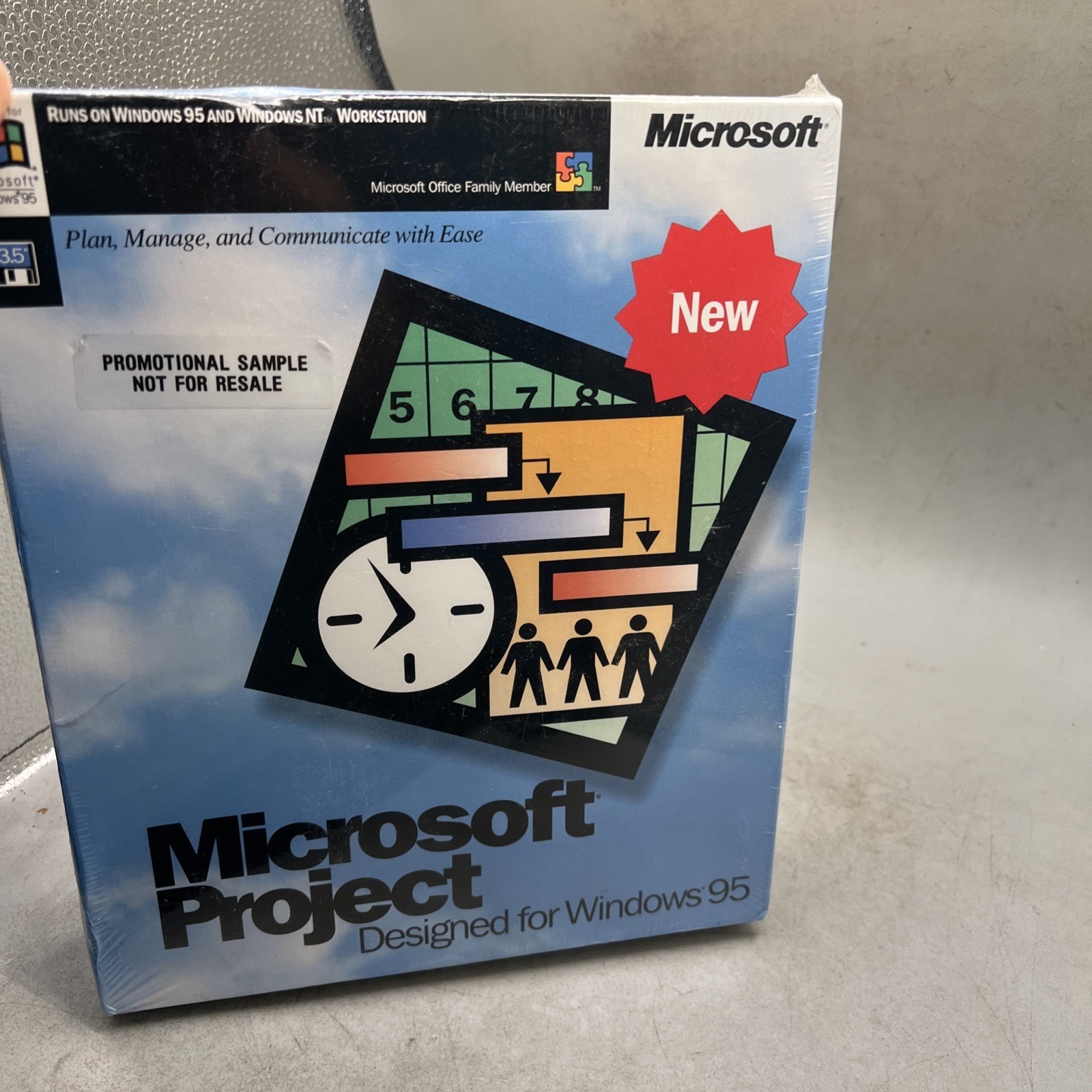 Microsoft  Project ~ Designed For Windows 95 ~ New Sealed Item image 2