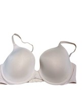 Hanes Bra 38B Beige Padded Adjustable Clasp Back With Woven Details - £12.13 GBP