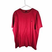 Polo by Ralph Lauren Men&#39;s TShirt 100% Cotton Red with Blue Logo XL - $11.52