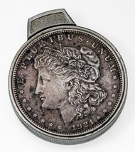1921 Morgan Dollar Lighter Made with 2 Genuine Morgan Silver Dollar Coins - $162.58 CAD