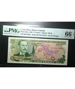Costa Rica 1968 Banknote 5 colones  P-236a PMG 66 EPQ GEM UNC - £449.80 GBP