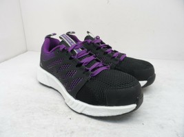 Reebok Work Women&#39;s Fusion Flexweave CT Work Shoes RB315 Black/Purple Size 6W - £51.41 GBP