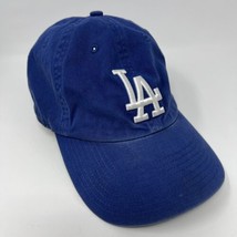 MLB LA Los Angeles Dodgers &#39;47 Brand Clean Up Dad Hat Distressed Strapback Royal - £12.99 GBP