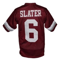 AC Slater #6 Bayside Saved By The Bell New Men Football Jersey Maroon Any Size image 2