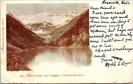 Vtg Cartolina 1906 Privato Postale Scheda - Lago Louise Laggan Canadaian Rockies - £6.17 GBP