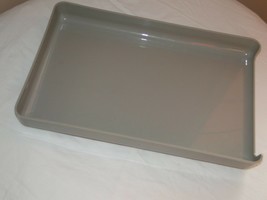 Front-Loading Desk Tray, Single Tier, Plastic, Legal Size, Gray - £5.83 GBP