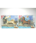 2 Spirit Riding Free Sounds Action Brown &amp; Beige Horse Figures Kid Toy G... - £32.65 GBP