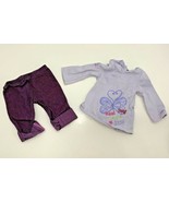 My American Girl Real Me meet outfit lavender purple top shirt capri jea... - $10.39