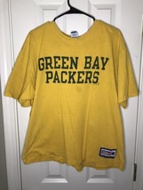 Vintage Green Bay Packers T Shirt NFL Pro Line 1994 X-Large Yellow - £11.63 GBP
