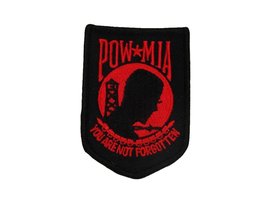 K&#39;s Novelties POW MIA Powmia Prisoner of War Missing in Action Black &amp; Red Iron  - £2.76 GBP
