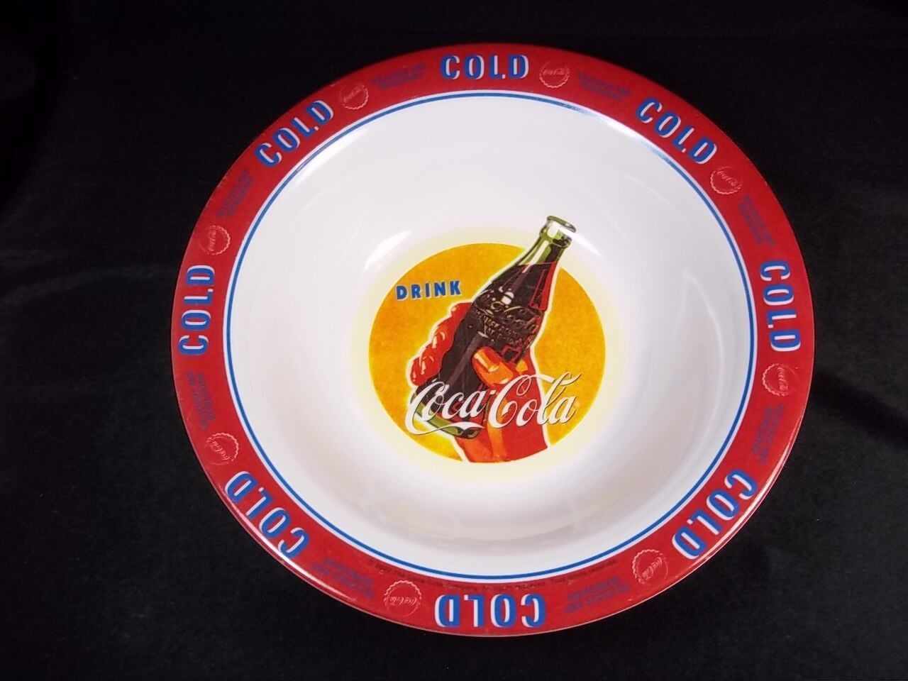 Melamine Drink Coca Cola bowl Gibson Cold Coke 7.25&quot; - $3.25