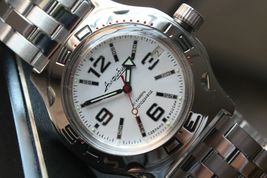 Russian Mechanical Automatic Wrist Watch Vostok Amphibian Diver 100485 - £98.86 GBP