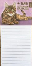 Tabby Cat Magnetic Note Memo Pad - Charming, Affectionate, Likely to rul... - $6.38