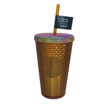 Starbucks 2021 Limited Edition 50 Years Copper Gold Studded 16 oz. Tumbl... - $22.49