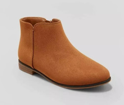 Cat &amp; Jack -Girls&#39; Opal Zipper Booties Cognac -  SIZE 13 - $24.01 CAD