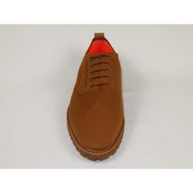 Men'S Tayno Sneaker Shoes Comfort Casual Knit Cotton Fabric #FRESHORT F Camel image 2