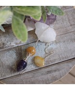 Amethyst and Yellow Aventurine Pendulum by Designs by Imogen ~Peaceful a... - $29.95