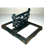 Antique Decorative Cast Iron Blue Toned Rusty Shoe Scrubber w/o brush - $399.51 MXN