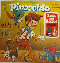 Vintage Pinocchio Story Book and Record: 1971 LP 12&quot; Peter Pan Records BR 503 - £10.18 GBP
