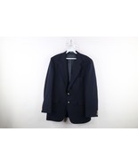 Vintage 70s Mens 42R Distressed Wool 2 Button Suit Coat Blazer Jacket Na... - $54.24 CAD