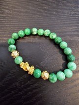 Multicolor Green Lucky Wealth Charm Bracelet New - £7.23 GBP