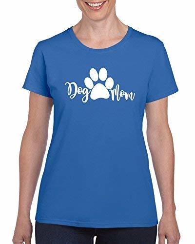 StickerDad Dog Mom V3 Custom T-Shirt by (Unisex Medium, Blue) - $13.85