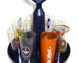 8 Gaffel Kolsch Cologne Assorted Gaffel Beer Glasses &amp; Kranz Serving Tray - $129.95