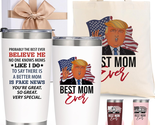 Mothers Day Gifts Set for Mom - Best Mom Ever Trump 20 Oz Tumbler &amp; Tote... - £25.36 GBP