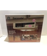 NEW Ge Spacemaker 7-4230 Kitchen Companion Am/fm Radio W/ Clock &amp; Light-nos - $107.25