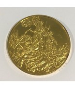 24k Gold On Sterling Silver  Liberty Leading The People Medal Coin - $219.55 CAD
