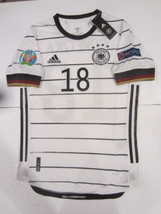 Leon Goretzka Germany Euro 20/21 Match Slim White Home Soccer Jersey 202... - €60,28 EUR