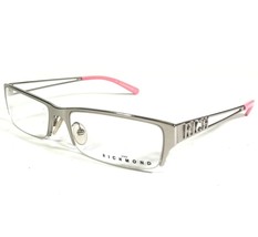 John Richmond JR07004 Eyeglasses Frames Silver Rectangular Half Rim 53-1... - £50.83 GBP
