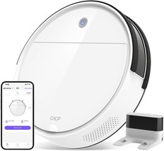 Okp Robot Vacuum Cleaner, Tangle-Free, Super Thin, Low Noise, Powerful Suction, - $129.99