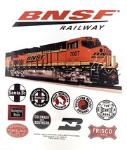 BNSF Railroad Train Sign | Aluminum | 12&quot;x10&quot; - £30.32 GBP