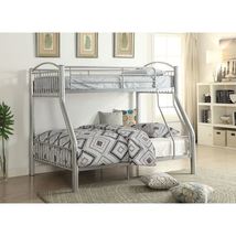 ACME Cayelynn Bunk Bed (Twin/Full) in Silver 37380SI - £499.26 GBP